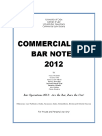 Commercial Law Bar Notes 2012