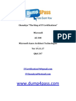 Chanakya "The King of IT Certifications" Microsoft AZ 300 Microsoft Azure Architect Technologies Ver 19.11.17 Q&A 247