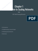 [DIT3054] Chapter 1 - Introduction to Scaling Networks Slides