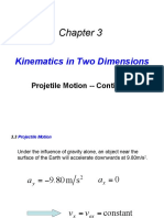 Kinematics in Two Dimensions: Projetile Motion - Continued