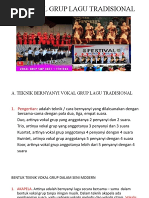 3 6 Vokal Grup Lagu Tradisional