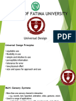 Our Lady of Fatima University: Universal Design