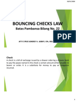 Bouncing Checks Law: Batas Pambansa Bilang No. 22