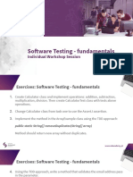 Software Testing - Fundamentals Exercises