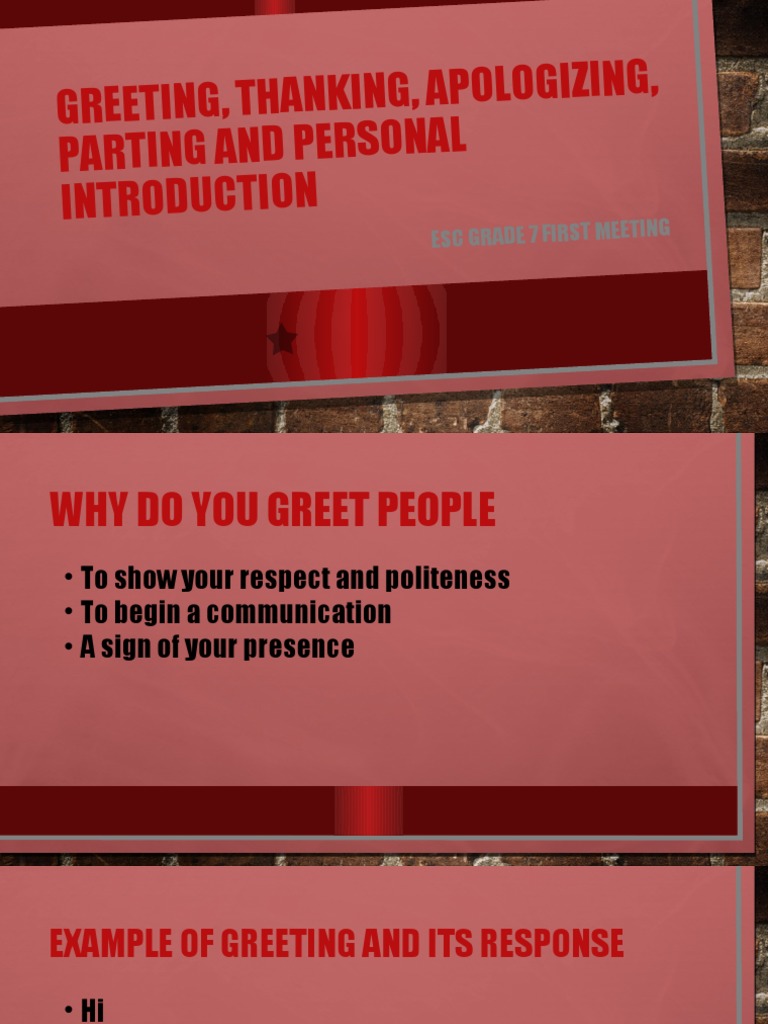 Effective Greetings and Introductions Guide | PDF
