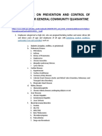 Hgs Guideline On Prevention and Control of Covid-19 Under General Community Quarantine