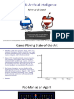 CS 188: Artificial Intelligence: Adversarial Search