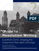 Guide To Resolution Writing: Euromun 2018: Shaping The Future From The Heart of Europe