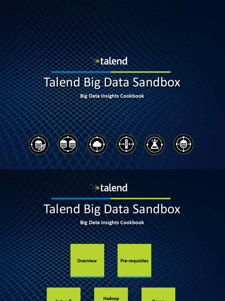 Talend Big Data Sandbox Guide | PDF | Apache Hadoop | Apache Spark