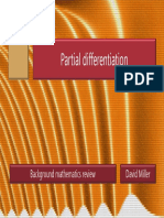 Partial Differentiation: Background Mathematics Review David Miller