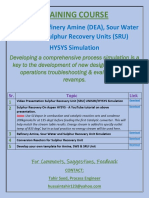 Amine, SWS, SRU Training Course Outline