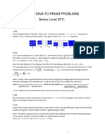 PRISM - Problem Solving for Irish Second level Mathematicians - Senior Sol (2011)