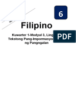 Filipino6 Q1 Mod3 Tekstong Pang Impormasyon Gamit NG Pangngalan Version3
