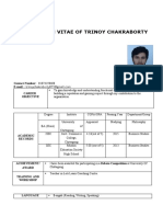 Curriculum Vitae Trinoy Chakraborty