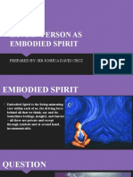ML5 - W5 - Human As The Embodied Spirit Part 1