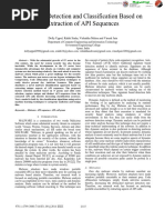 Malware Detection and Classification Based On Extraction of API Sequences