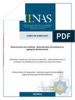 ILNAS-EN 14066:2013: Natural Stone Test Methods - Determination of Resistance To Ageing by Thermal Shock