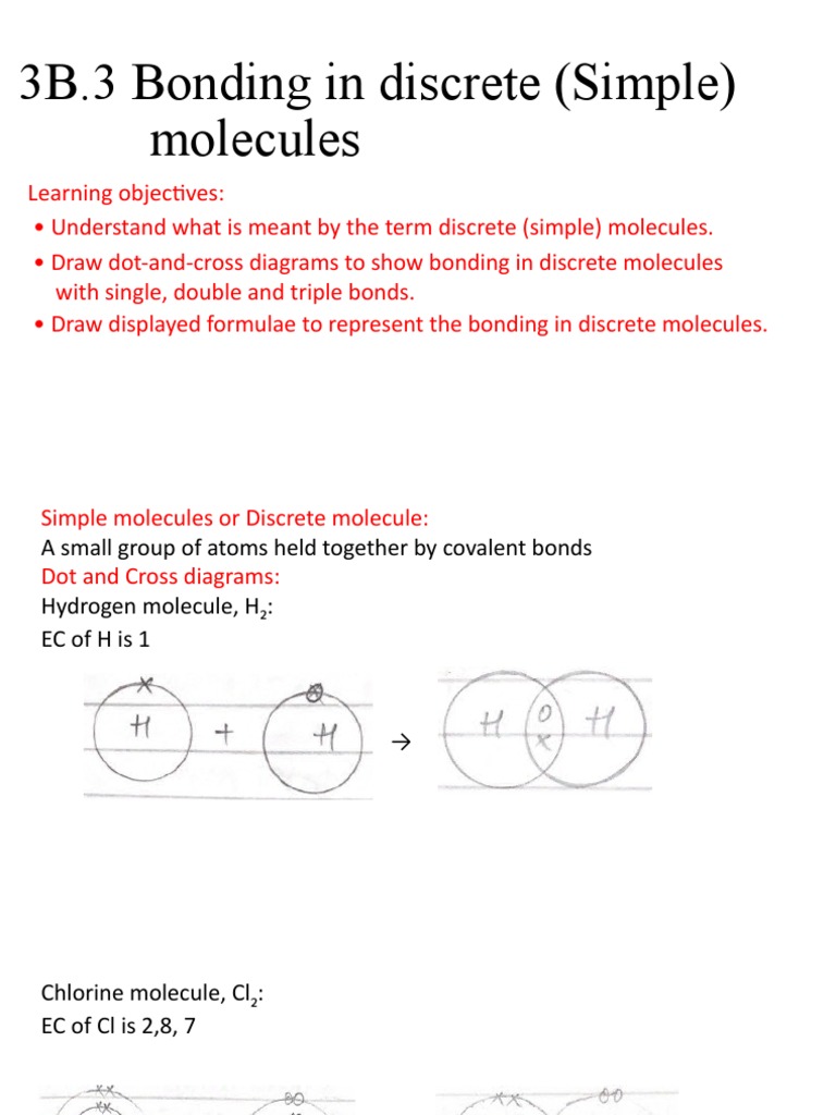 Understanding Discrete Molecules in Chemistry | PDF | Chemical Bond ...