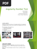 Angularity Number Test: Sushrut Gautam KCE074BCE089 Transportation Engineering II Khwopa College of Engineering