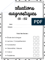 Evaluations Diagnostiques CE1 CE2