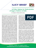 Policy Brief: Technological and Policy Options For Modernization of Jaggery Industry in India