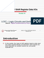 Types of Shift Register Data I/Os: LCST - Logic Circuits and Switching Theory