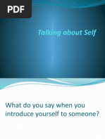 PPT-Talking About Self