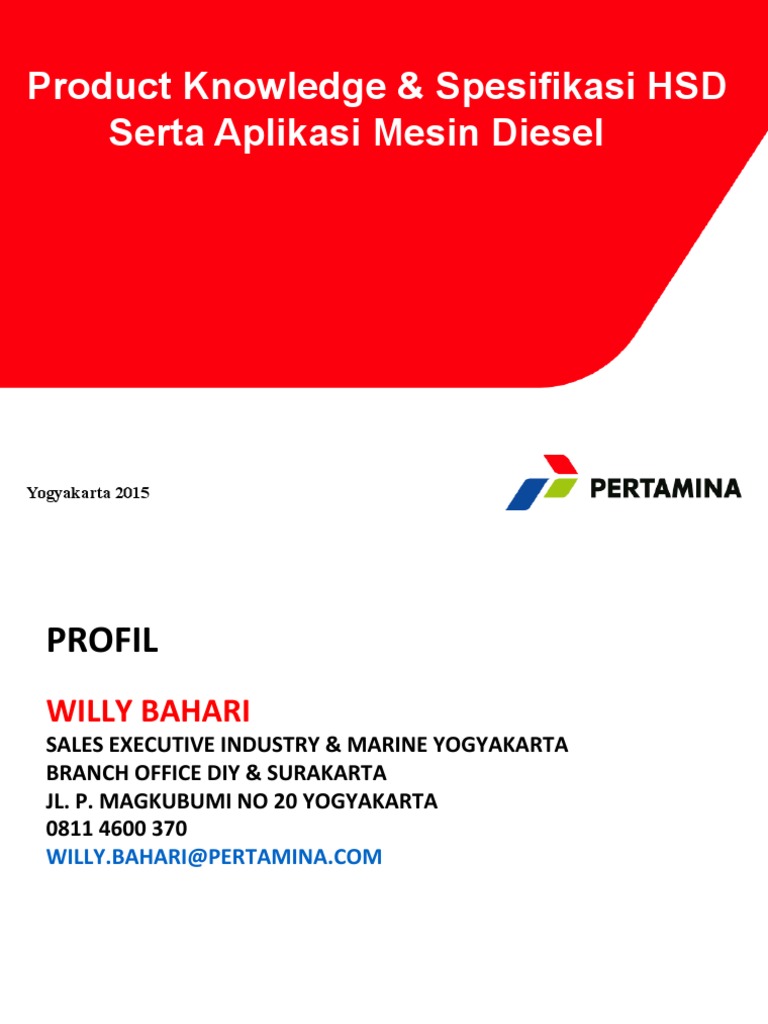 Spesifikasi dan Aplikasi High Speed Diesel | PDF | Teknologi & Rekayasa