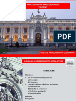 Notas de Procedimientos Legislativos.