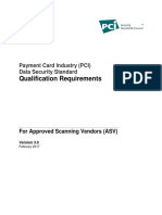 Qualification Requirements: Payment Card Industry (PCI) Data Security Standard