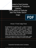 Analisis Art.173 CP Apoderamiento de transporte colectivo - Delito en Particular