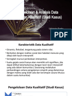 Pengelolaan & Analisis Data Dalam Penelitian Studi Kasus