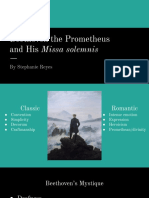 Beethoven The Prometheus and His Missa Solemnis: by Stephanie Reyes