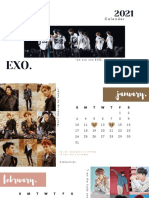 Calendar: "We Are One EXO, Saranghaja"