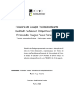 Relatório de Estágio Profissionalizante Realizado No Núcleo Desportivo Colégio Ermesinde/ Dragon Force Ermesinde