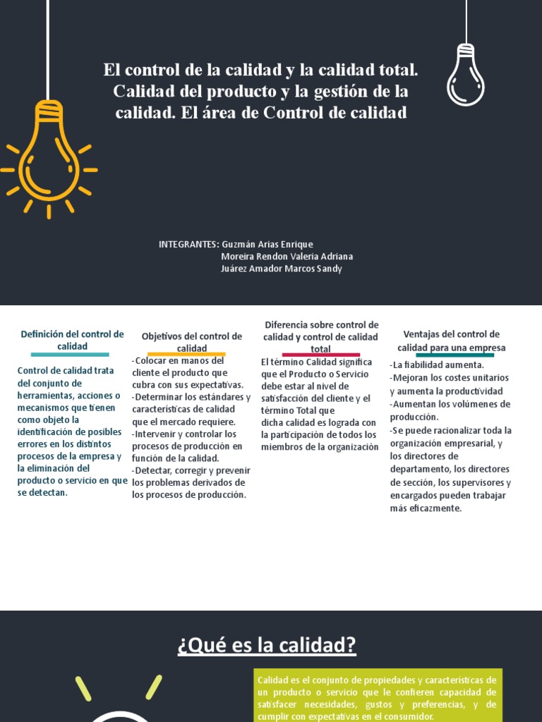 Control de Calidad y Mejora Continua | PDF | Calidad (comercial) | Empresas
