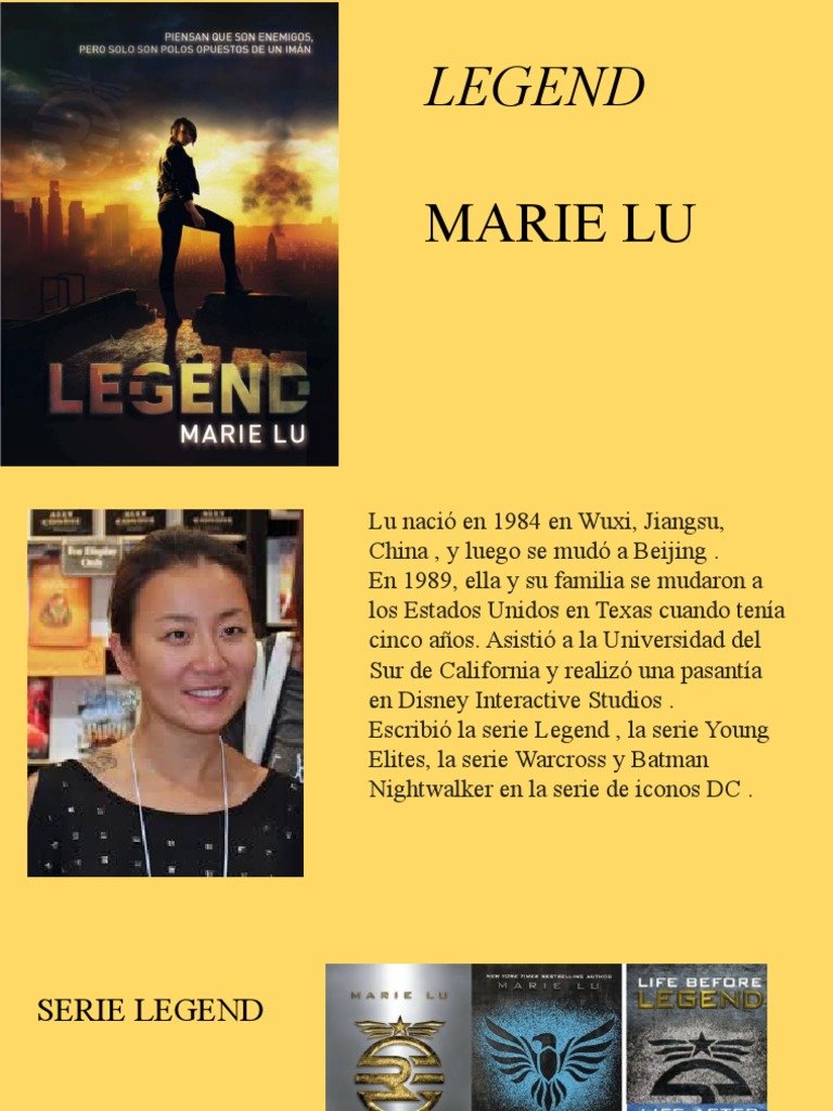 Legend Marie Lu | PDF | Libros para adolescentes