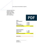 EJERCICIO CONTABILIDAD COMERCIAL - EMPRESA EL SOL ESTADO DE SITUACION INICIAL