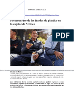 4.4 - 01.01.2020 Prohiben Uso de Las Fundas de Plastico en La Capital de Mexico