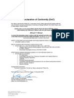 RE-D Declaration of Conformity (D0C) : Silicon Labs