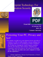 Fingerprint Technology For Information Security