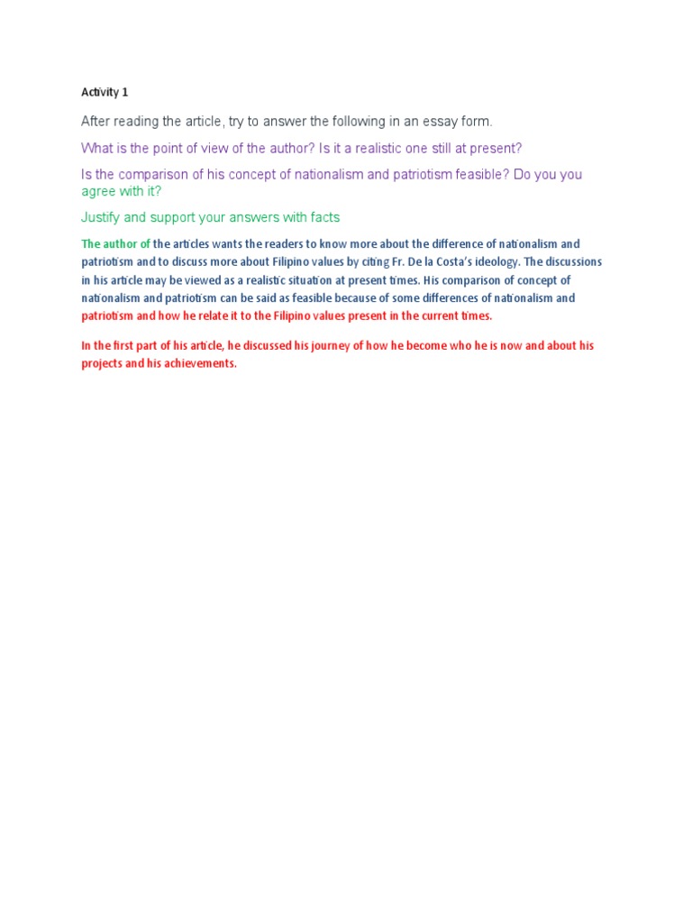 Activity 1 | PDF
