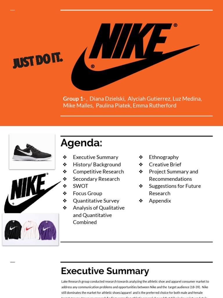 Nike Deck Appendix PDF Nike Adidas