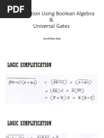 Simplification of Boolean Expressions and Universal Gates