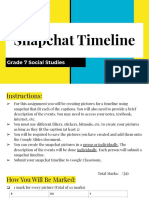 Snapchat Timeline: Grade 7 Social Studies