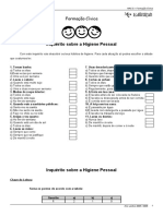 Formação Cívica - Inquérito sobre a Higiene Pessoal