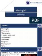 Meningitis: Chap 10. Unit Vi Clinical Pharmacy Ii Abuzar Khan PHD