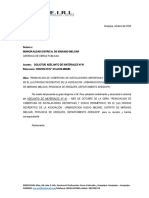 Solicitud Adelanto de Materiales