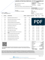 Factura electrónica de venta de productos de papelería