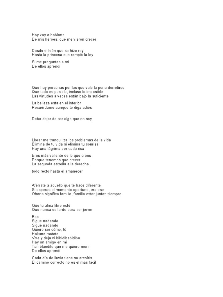 LETRA Hoy Voy A Hablarte PDF
